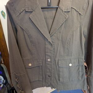 Stylish Olive Green Women's Jacket
